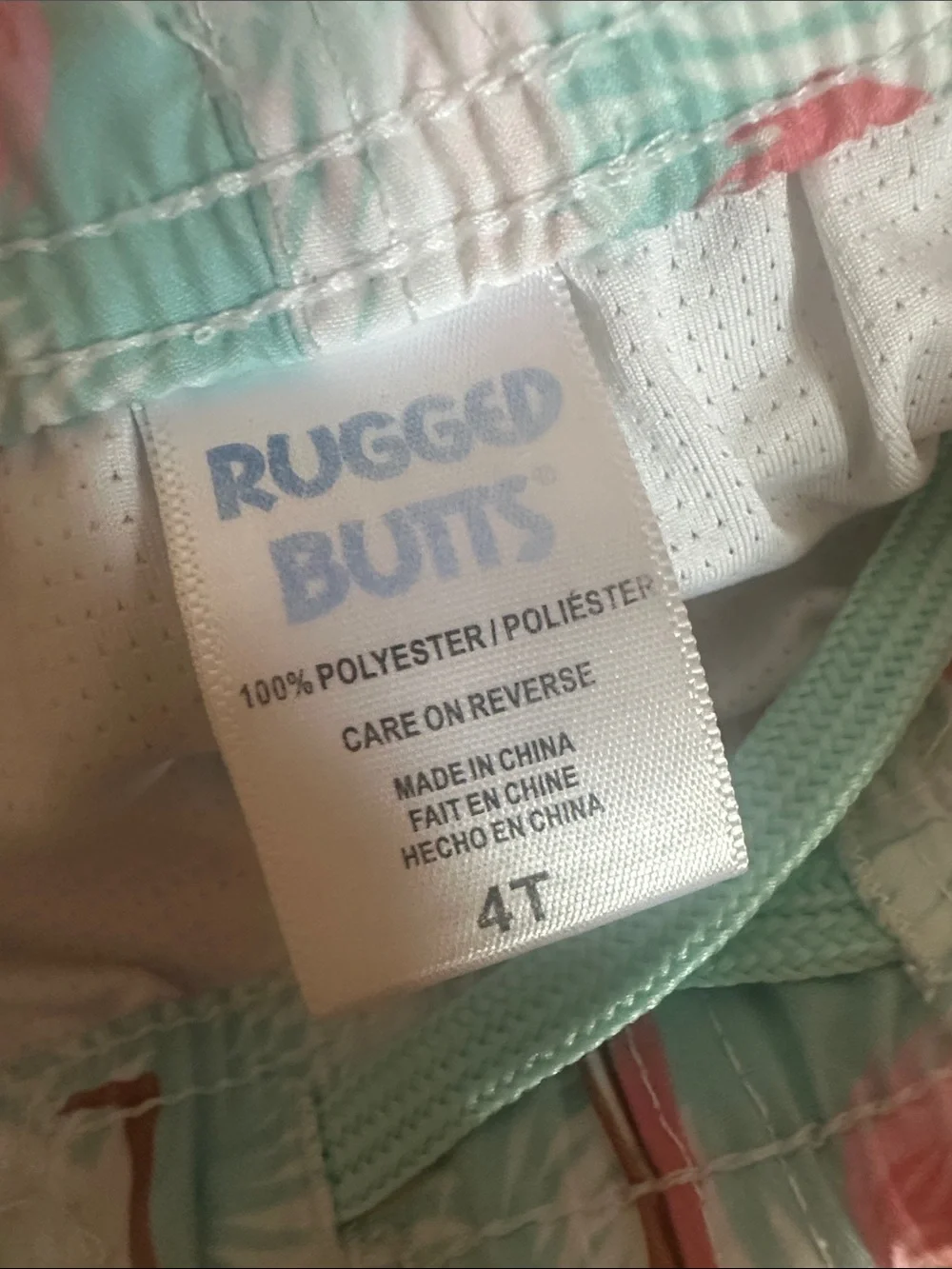 Rugged Butts Pink Flamingo Swim Shorts